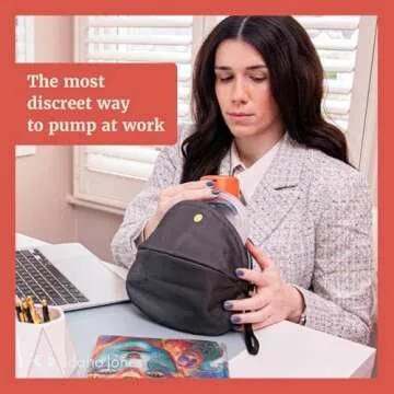 Idaho Jones Mini Breast Pump Bag, Compatible with Elvie Pumps | Black Small Breast Pump Bag with Wrist Strap | Easy to Clean | Padded to Protect Your Pump | Hands-Free Breast Pump Storage Bag