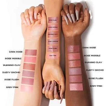 FOCALLURE Cream Blush Makeup,Buildable Blush Stick for Cheeks,Matte and Dewy Finish,Long Wearing,Easy Application,Lightweight Multi Stick,ROSE MARBLE