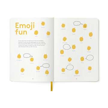 HappyMe - Gratitude Journal for Kids with Daily Prompts, Writing Notebook to Express Thoughts & Feelings, Growth Mindset and Learning Tool for Ages 6-12, Perfect for Reflection, English (US), (Yellow)