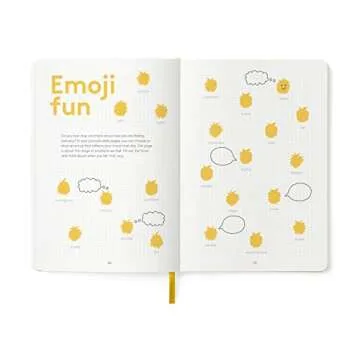 HappyMe - Gratitude Journal for Kids with Daily Prompts, Writing Notebook to Express Thoughts & Feelings, Growth Mindset and Learning Tool for Ages 6-12, Perfect for Reflection, English (US), (Yellow)