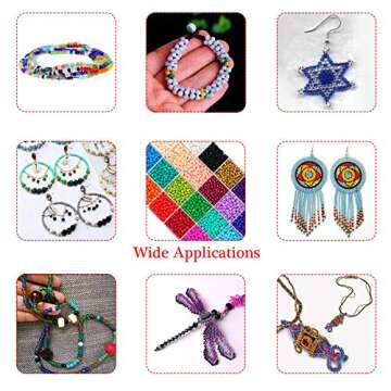 4800pcs 4mm 6/0 Pony Beads Glass Seed Beads for Bracelet Jewelry Making Kit, Beads Assortments Kit for Adults