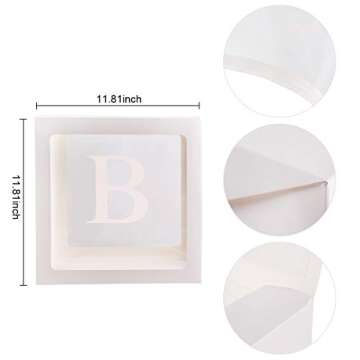 Baby Shower Boxes for Decor - 4 pcs Eye-Catching Design