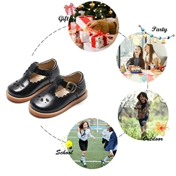 Stylish Black Mary Jane Toddler Shoes for Special Occasions