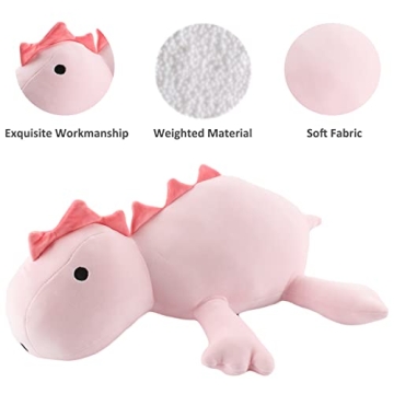 Voyageboat Weighted Dinosaur Plush for Comfort & Fun