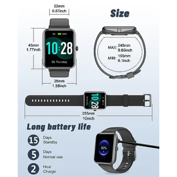 GRV Smart Watch for Call, Fitness, and More
