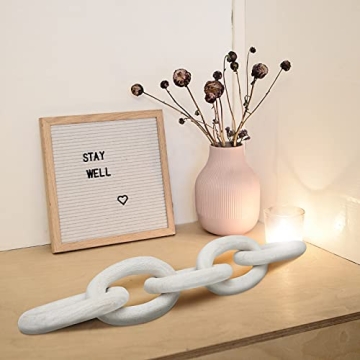 Decorative Wood Link Chain Rustic Home Office Decor