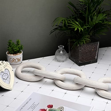 Decorative Wood Link Chain Rustic Home Office Decor