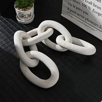 Decorative Wood Link Chain Rustic Home Office Decor