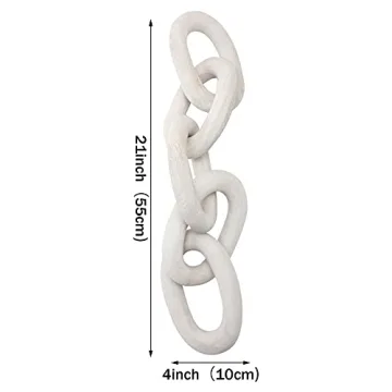Decorative Wood Link Chain Rustic Home Office Decor