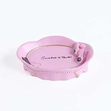 GASIYU Haute Pink Bathroom Accessory Set,Soap Dish, Dispenser, Toothbrush Holder and Tumbler Collection,5pc Bath Accessory Set