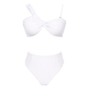 Stylish One Shoulder High Waisted Bikini Set for Women