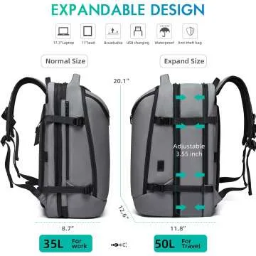 Airline Approved Carry-On Backpack with USB Port