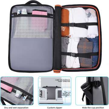 Airline Approved Carry-On Backpack with USB Port