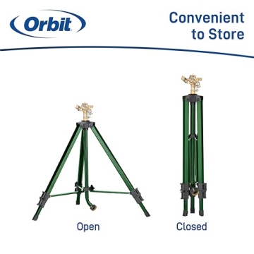 Orbit Heavy-Duty Brass Impact Sprinkler Adjustable Tripod