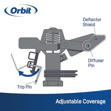 Orbit Heavy-Duty Brass Impact Sprinkler Adjustable Tripod
