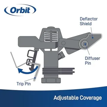 Orbit Heavy-Duty Brass Impact Sprinkler Adjustable Tripod