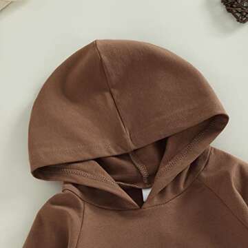 xiqaalombvt Cozy Baby Hoodie Romper for Boys and Girls