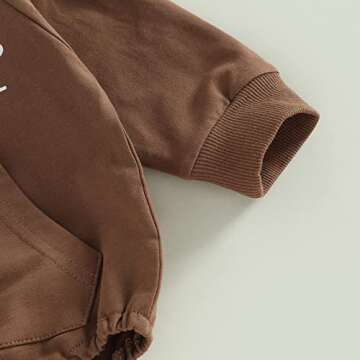 xiqaalombvt Cozy Baby Hoodie Romper for Boys and Girls