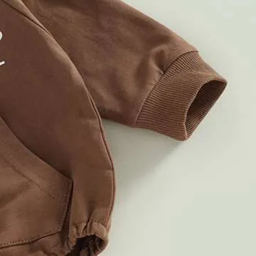 xiqaalombvt Cozy Baby Hoodie Romper for Boys and Girls