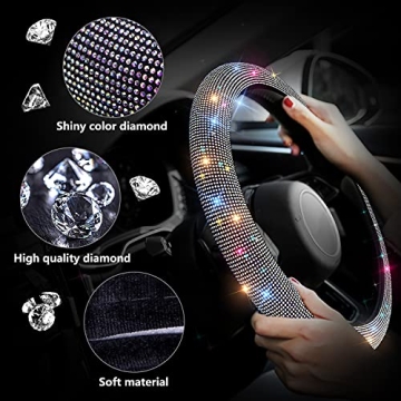 Bling Car Accessories for Women | Stylish Steering Wheel Cover