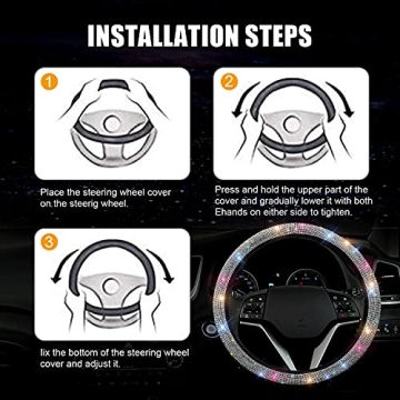 Bling Car Accessories for Women | Stylish Steering Wheel Cover