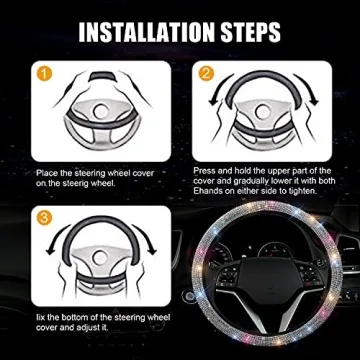 Bling Car Accessories for Women | Stylish Steering Wheel Cover