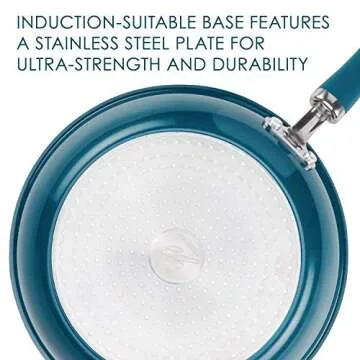 Rachael Ray 13 Piece Nonstick Cookware Set Teal Shimmer