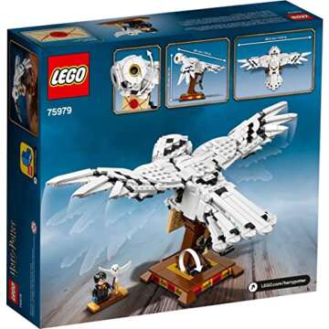 LEGO 75979 Harry Potter Hedwig Moving Wings Owl Building Toy Collectible Display Model