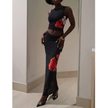 Stylish Women 2 Piece Long Skirt Sets for Every Occasion