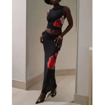 Stylish Women 2 Piece Long Skirt Sets for Every Occasion