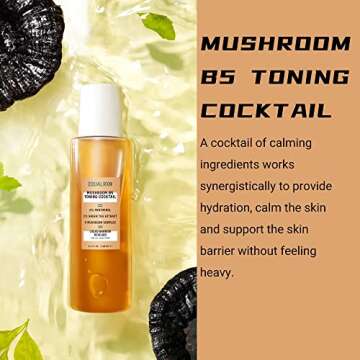 EqualRXN Mushroom B5 Toning Cocktail | Hydrating & Calming Facial Toner | Soothing & Redness Relief ...