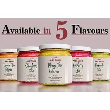 Andy Anand Organic Strawberry Chia Jam 96% fruit, sweetened with Agave, Only 4 ingredients, Low Calorie, All natural, nutritive and energetic food, Vegan, Gluten Free, GMO-Free (9.6 oz)