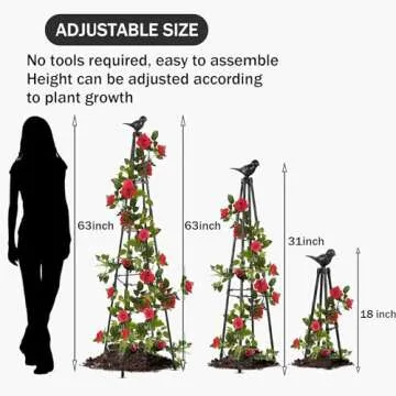 Garden Trellis for Climbing Plants, Durable and Elegant