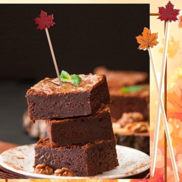 WILLBOND 200 Pcs Bamboo Cocktail Picks for Parties