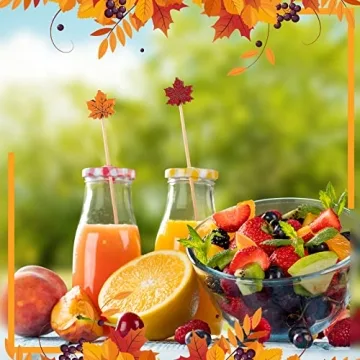 WILLBOND 200 Pcs Bamboo Cocktail Picks for Parties