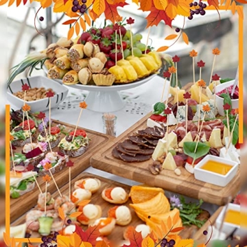 WILLBOND 200 Pcs Bamboo Cocktail Picks for Parties