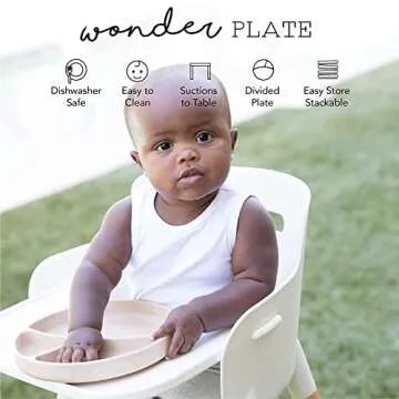 Bella Tunno Wonder Plate - Silicone Suction Baby Plates