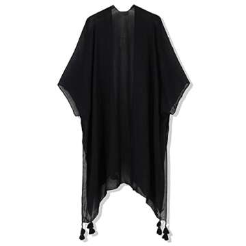 Chic Breezy Lane Beach Cover Up for Women - Lightweight Kimono Style