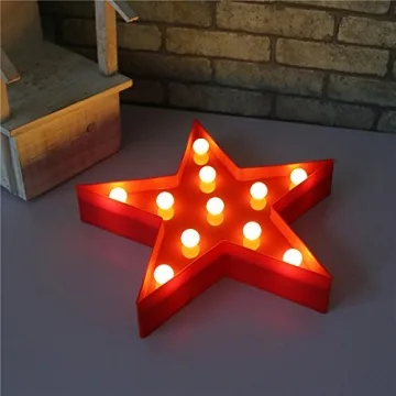 Pooqla Star Light Marquee LED Decor for Special Events