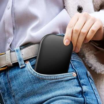 Benbilry Lighted Compact Travel Mirror with 3 Color Lights, 1X/3X Magnifying Ultra Slim Rechargeable...