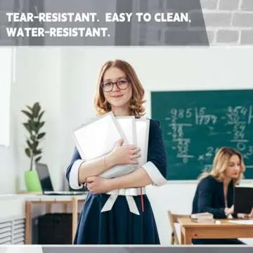 Teling 24 Pcs Plastic Folders with Clear Pocket for Organization