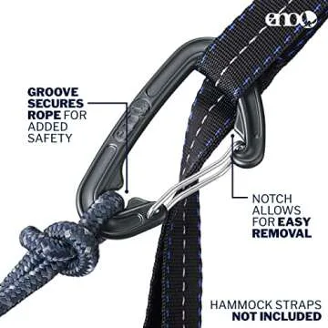 ENO DoubleNest Hammock - Lightweight, Portable, 1 to 2 Person Hammock - for Camping, Hiking, Backpacking, Travel, a Festival, or The Beach - Seafoam/Grey