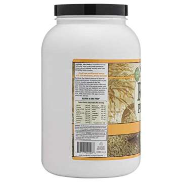 Nutribiotic Rice Protein Vanilla 3 lb - Plant-Based Protein