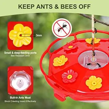 Rihogar Hummingbird Feeder - Reliable 2 Pack for Outdoors