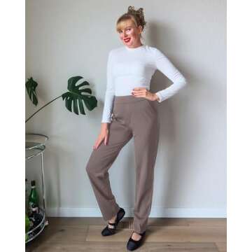 G4Free Women’s Yoga Dress Pants with Pockets - Stylish & Comfy