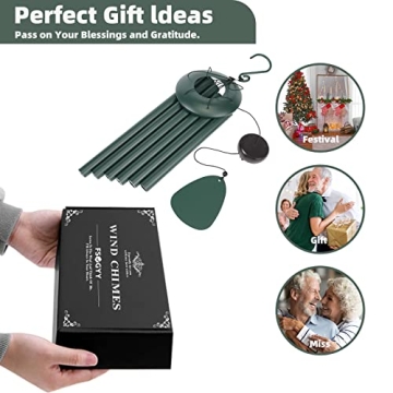 FSVGYY Wind Chimes - 32" Deep-Tone Outdoor Decor