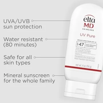 EltaMD UV Pure Sunscreen SPF 47 for Face and Body