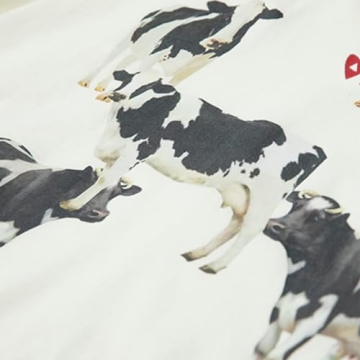 Aelfric Eden Dairy Cow Print Tee Unisex Vintage Top