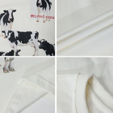 Aelfric Eden Dairy Cow Print Tee Unisex Vintage Top