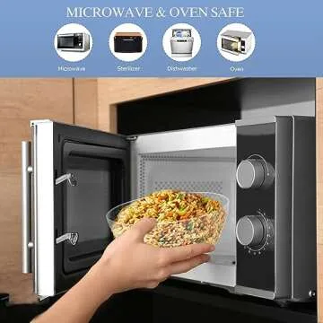 Cutiset Versatile Beaded Glass Mixing Bowls Set